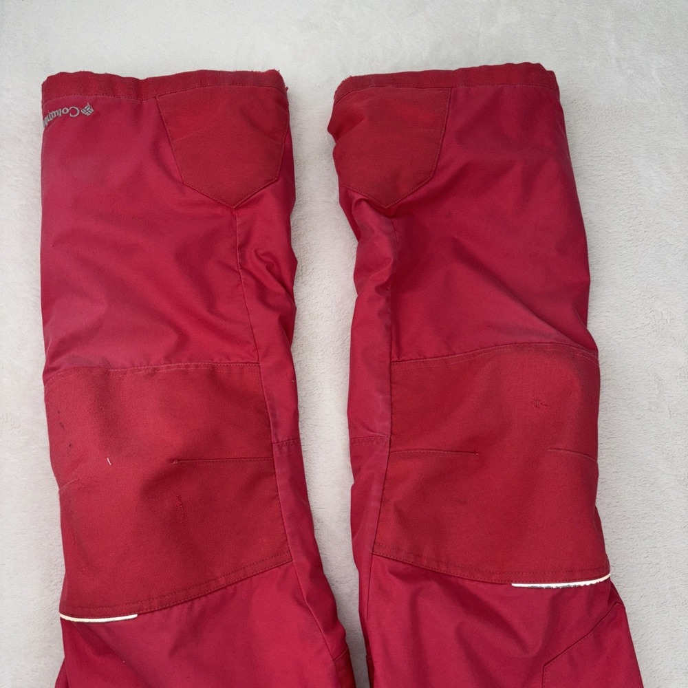 Columbia Girls Pink Size Medium Bin Ski Suit Suspenders Very Worn But No Holes - Picture 11 of 15